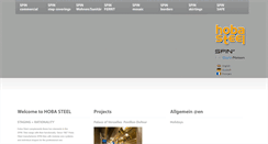 Desktop Screenshot of hoba-steel.de